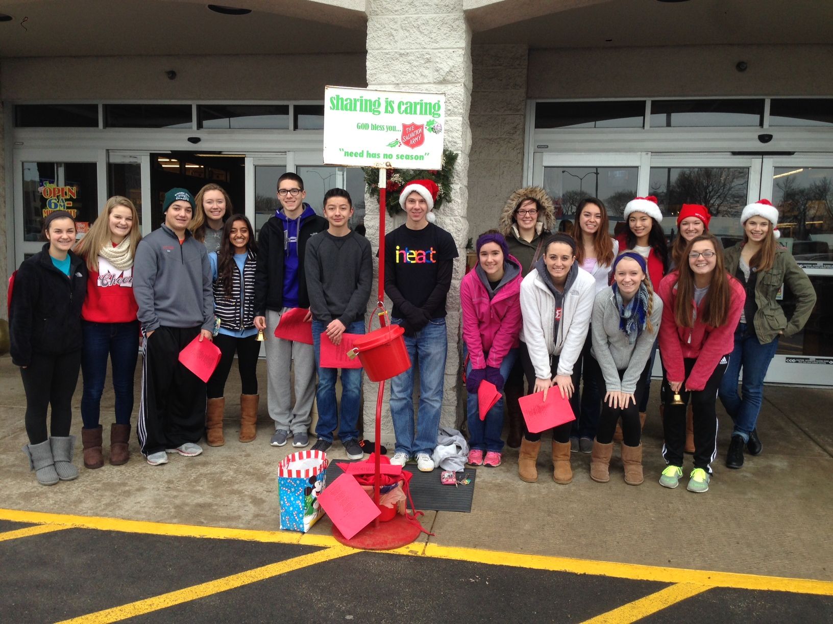 MHS Interact Club rings bells for Salvation Army